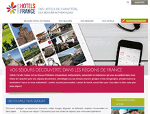 Tablet Screenshot of hotels-circuits-france.com